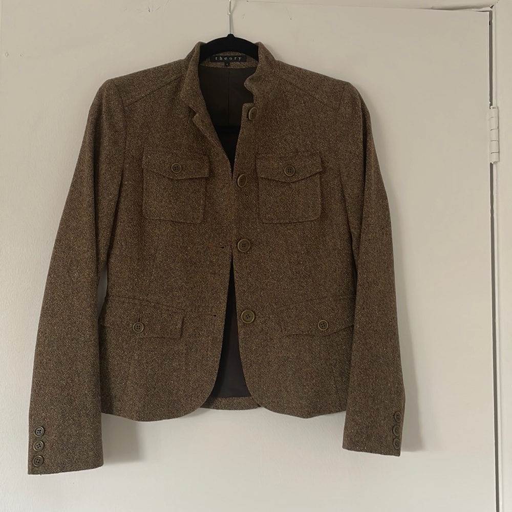 Vintage Theory Military Style Tweed Blazer - Size 4